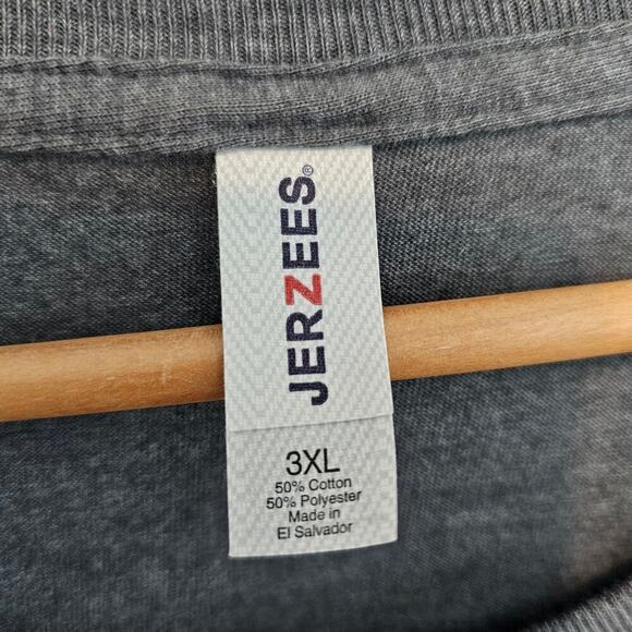 Oklahoma University OU T-Shirt Men 3X Dark Grey Red Only One Horns Down Sooners - Picture 5 of 7